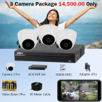 Dahua 3 Camera package Day-Night Vision Security System Strengthen Your Security
